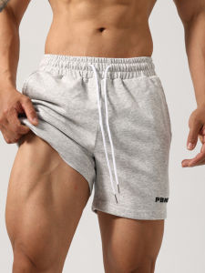 Fitness Sports Shorts Mens American Style 3-Quarter Running Casual Elastic Muscle Squat Training Dog Three-quarter Summer Shorts