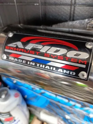 APIDO POWER PIPE / CHICKEN PIPE EXHAUST | APIDO CANISTER for MOTORCYCLE MUFFLER