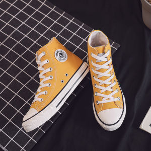 Global Canvas Shoes Womens Spring Summer New Style Student Versatile Couple Flat Bottom High Top Classic Canvas Shoes