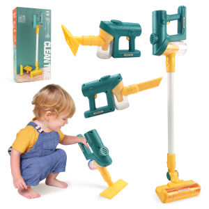 Electric Mini Vacuum Simulation Housework Dust Catcher With Light and Music Cleaner Pretend Play Toys Educational for Xmas Gifts