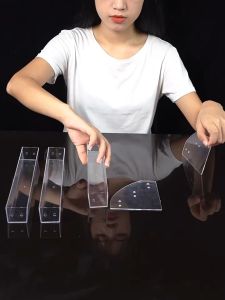 Kệ mica nhiều tầng trưng bày mỹ phẩm trong suốt Giá mica đựng sơn móng tay chất liệu acrylic kèm đinh ốc tháo lắp dễ dàng