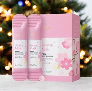 [Hộp 20 miếng] Mặt Nạ Ngủ Chiết Xuất Hoa Anh Đà.o Nhật Bản Giúp Cấp Ẩm Phục Hồi Tái Tạo Dưỡng Trắng Hồng Da