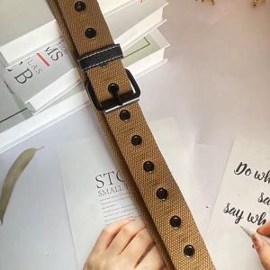 Thắt lưng nam Dây nịt nam. Dây lưng vải dù canvas. Đầu khóa kim bản to