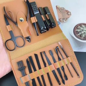 🎉[Msia Stock][New Pouch Design] High Quality Nail Clipper Cutter Manicure Set Nail Set Scissors Pemotong Ketip Kuku 指甲剪