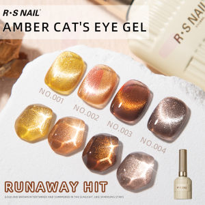 RSNAIL 10g Glitter Cat Eye Gel Nail Polish Amber Broken Diamond Magnetic Gel Polish Semi-permanent Soak Off UV LED Nail Varnish
