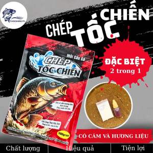Mồi câu cá chép Tốc Chiến (500gam có hương liệu bên trong) Mồi câu cá chép hồ dịch vụ tự nhiên Fishing