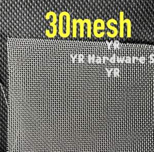 30 Mesh Stainless Steel Wire Mesh SS304 Insect Netting 30 mesh