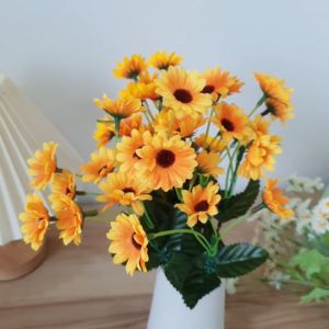 🌻 ดอกทานตะวันปลอม ช่อใหญ่ 🌻 ช่อดอกทานตะวัน พร้อมได้ 20 วัตถุประสบการณ์ดอกไม้ที่ช่อใหญ่ ปลอม พร็อพถ่ายรูป ตกแต่ง รูปลักษณ์ พร้อมส่ง