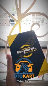 LAMPU UTAMA LED MOBIL HEADLIGHT HIGH POWER AUTOLIGHT 3 WARNA 12V 40W PACKAGING HITAM KUNING