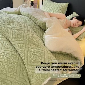 Warm Thick Lamb Wool Comforter