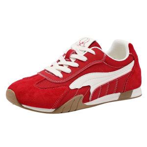 La Chapelle | Red Retro Sporty Casual Shoes