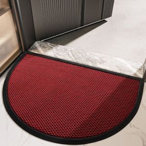 Đệm Chân Hình Bán Nguyệt Màu Đỏ Xám Chống Bụi Chống Bẩn Đệm Cửa Đệm Phòng Khách Đệm Chân Đi Vào Nhà Đệm Chống Trượt
