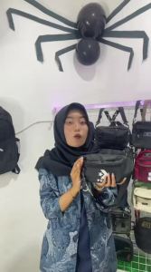 Tas Pinggang Trendy Waistbag Pria PEGE Aland Slempang Distro Cowok Kasual Keren - PG 9006