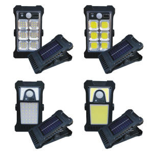 Outdoor Solar Powered Garden Lights Clip Lamp Human Body Induction Waterproof Lighting Decorative Lamps for Home Yard