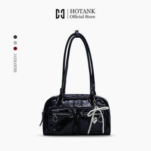 【HOTANK】 มาใหม่ กระเป๋าสะพายไหล่ กระเป๋าสะพายข้างสําหรับผู้หญิง หนังPU สะพายข้างได้ มีซิป จุของได้เยอะ สไตล์เกาหลี