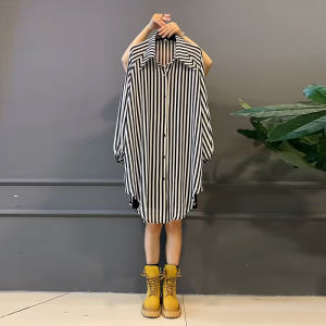 plus Size Womens Lapel Long Casual Loose Long Sleeve Top plus Size European Station Slim Looking Easiest for Match Temperament Shirt