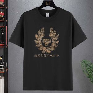 2025 Bela Shadow Summer Luxury Brand Cotton Mens and Womens T-shirt Motorcycle Short Sleeve