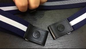 Lock Belt Seamless Elastic Womens Jeans Strap Easiest for Match Elastic Bean Bag Invisible Leather Belt Mens Anti-Allergy