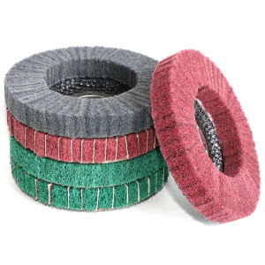 1pc 125mm Nylon Fiber Flap Disc Polishing Wheel 5 Inch Non-Woven Grinding Wheel Metal Wood Grinding Wheel For Angle Grinder