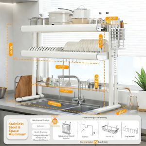 BOENIN | Multi-purpose Dish Rack for Kitchen Sink Drying and Storage