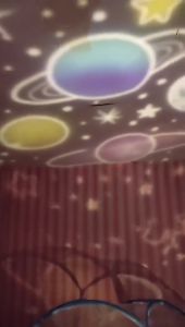 Lampu Tidur Proyektor Hias Putar Malam Langit Bintang Bulan