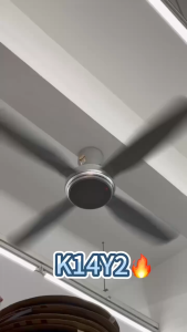 KDK - K14Y2 (SILVER GREY) REMOTE CONTROL 4 BLADE CEILING FAN/AC MOTOR / (140cm/56")