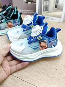 Childrens Running Shoes Lightweight Mesh Breathable Rotating Buckle Boys Girls Spring Summer Sports Sneakers Low Top EVA Midsole