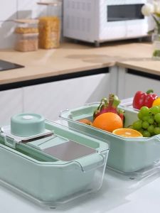 Jkitchenette Multifunctional  Vegetable Stainless Steel Cutter Slicer Chopper and Drain Basket