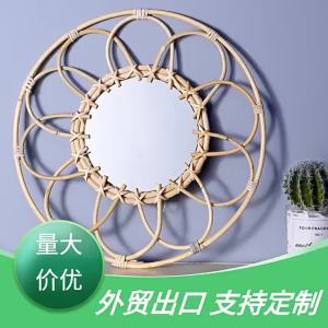 Gương Trang Trí Hình Tròn Nghệ Thuật Sáng Tạo Bằng Tay