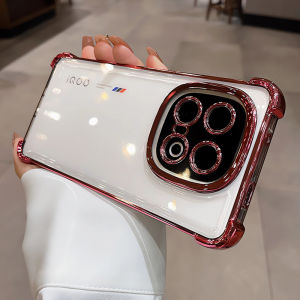 Super Drop-Resistant Applicable Iqoo13 Phone Case 12pro New Arrival Transparent Fancy Z9turbo Lens All-Inclusive Iqooneo9 Airbag Silicone S Pro + Aikuiq00vivo Shell Special Cover