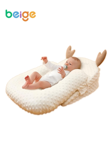 Anti-Spill Baby Feeding Pillow Adjustable Angle Portable Double Layer Design Soft Breathable for Newborns 0-24 Months