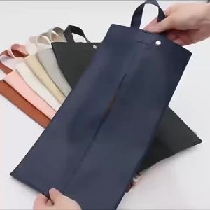 Hộp Giấy lau Da Treo Lưng Ghế Ô tô