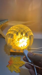 Đèn led khắc giấy 3d thích hợp làm quà tặng sinh nhật trang trí phòng ngủ quán cà phê - T0398