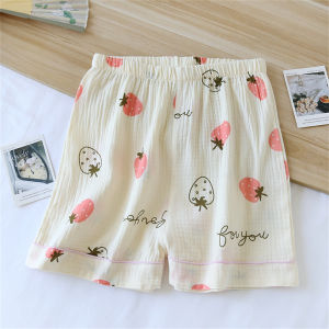 Purified Cotton Pajama Pants Womens Summer Shorts 2024 New Arrival Walking Can Be Outwear Summer Leisure Loose Half Length Home Pants
