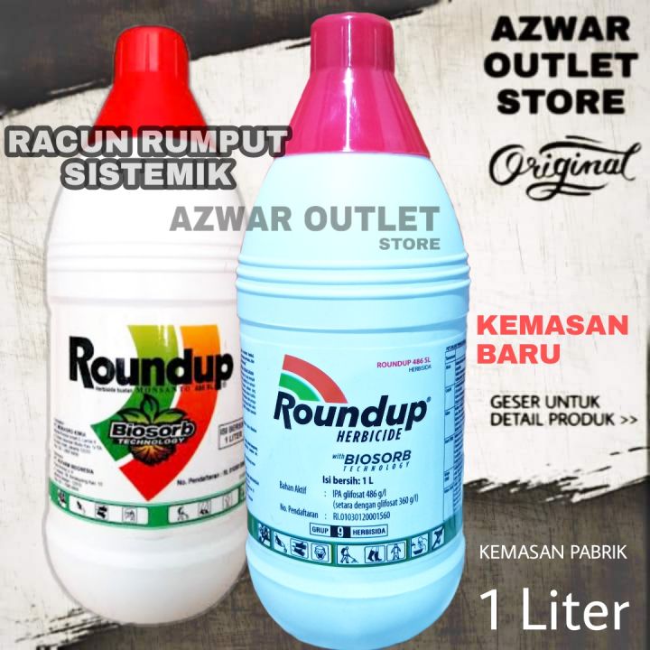 Racun Rumput Dan Tanaman Liar 1 Liter Herbisida Sistemik Roundup