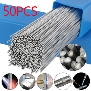 10/50Pcs Low Temperature Easy Melt Aluminum Welding Rods Universal Welding Rod Cored Wire Solder Weld Bars Repairing Agent Kits