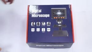 50-1000X Electronic Microscope with 4.3 Screen 1080P 8 LED Lights Camera Magnifier for Soldering Phone Repair Microscope
