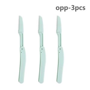 3Pcs/set Portable Eyebrow Trimmer Foldable Hair Remover Set Women Face Razor Eyebrow Trimmers Blades Shaver Eyebrow Tool