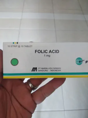 FOLIC ACID 1mg Marin Liza 100tablet - Suplemen Kesehatan Multivitamin - Kesehatan > Suplemen makanan > Suplemen Kesehatan > Multivitamin