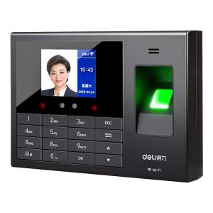 deli | Intelligent Cloud Attendance Machine Face Recognition Fingerprint Punch Clock WiFi Remote Store Management Enterprise WeChat Punching Multi-function Network Connected
