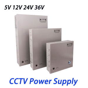 4CH 9CH 18CH DC Power Distribution CCTV Power Supply Box PCB Board Terminal Block 5V 12V 24V 36V 60W/120W/180W/240W/300W/360W Switch Power Supply