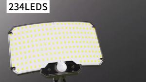 234 LED Solar Lights 3 Working Modes Super Bright Motion Sensor Outdoor IP65 Waterproof Flood Wall Security Lights Yard 1/2/4PCS