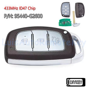3 Buttons Smart Remote Car Key Fob 433MHz ID47 Chip for Hyundai Ioniq 2016 2017 2018 2019 2020 P/N: 95440-G2100 95440-G2600