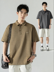 Wood soon | American Minimalist Old Money Casual Loose Fit Polo Shirt