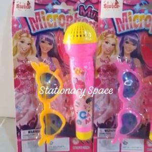 Mainan Microphone Karaoke & Kacamata / Mic Karaoke