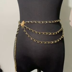 Slim metal waist chain womens suit jacket belt Fashion trend with a small fragrance dress slimming