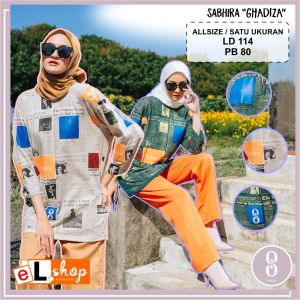 KAOS SABHIRA TERBARU 2024: Baju Wanita Model Sekarang Atasan Jumbo Semi Tunik Official Store Resmi