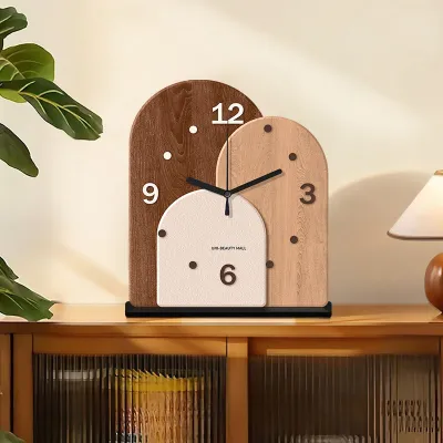 Đồng Hồ Bàn Gỗ Phong Cách Độc Đáo Retro