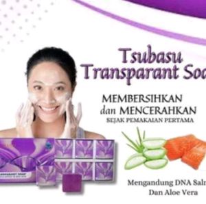 Tsubasu Transparant soap original / Sabun Basu per kotak isi 6 Pcs