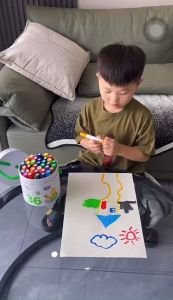 Bút màu sáp hữu cơ Mideer Silky Crayon kèm quai xách cho bé 12-24-36 màu